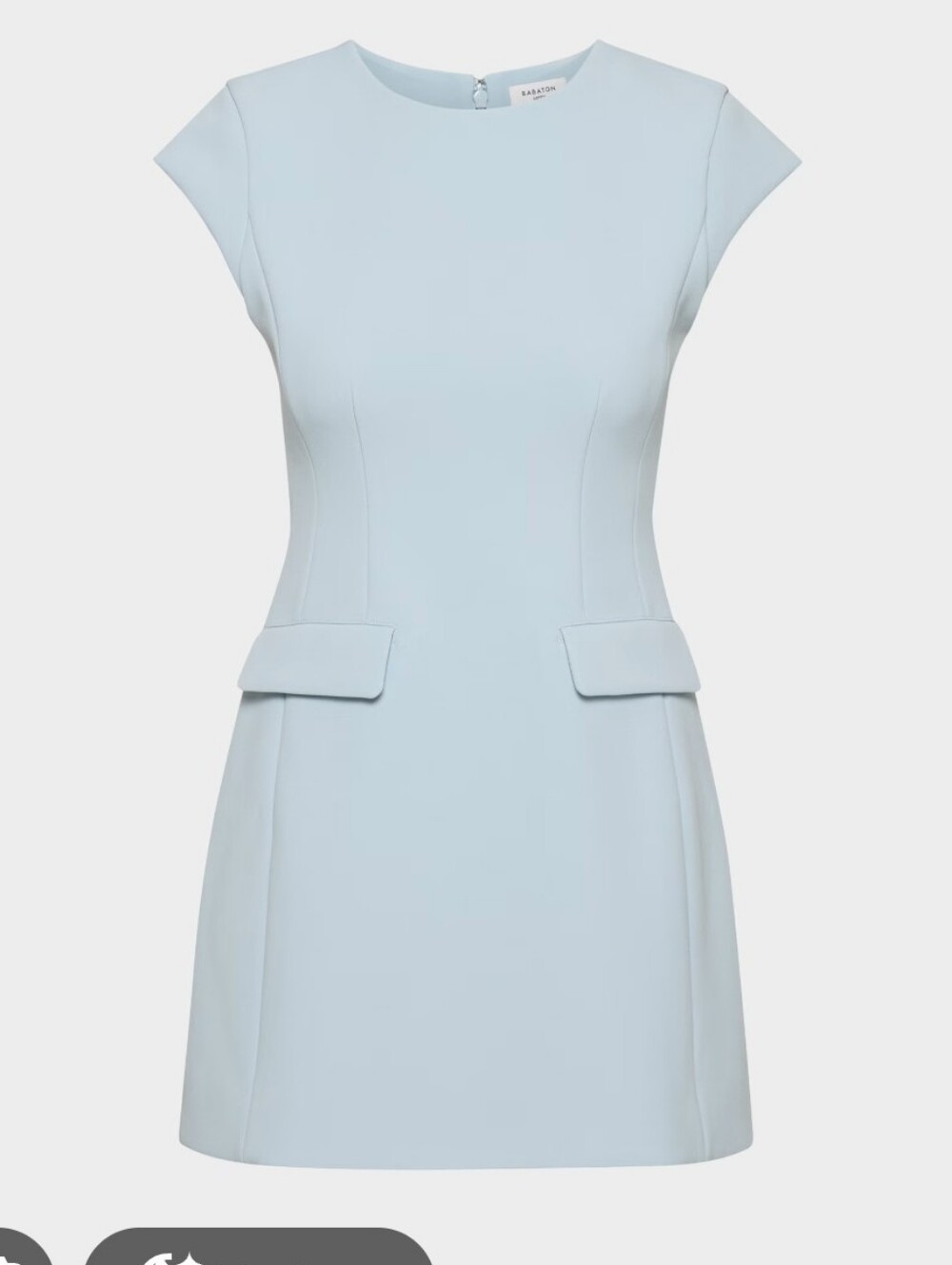Aritzia Babaton FigureKnit Priestly Dress - Light Blue / Powder Blue Small
